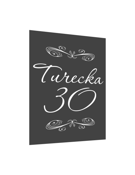 Tabliczka 30x20 Tablica Adresowa Nierdzewna Numer Domu