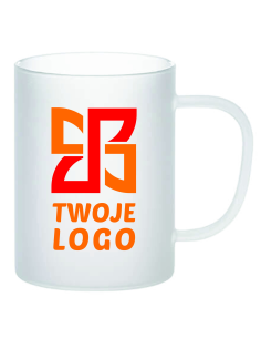 Szklanka 450 ml Szroniona z Nadrukiem z logo Reklamowy