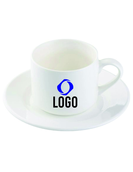 Filiżanka 170 ml z 170 ml Talerzykiem Nadrukiem Twoje