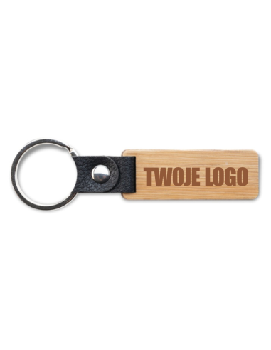 Brelok Bambusowy Reklamowy Gadżet 50 sztuk Personalizowany