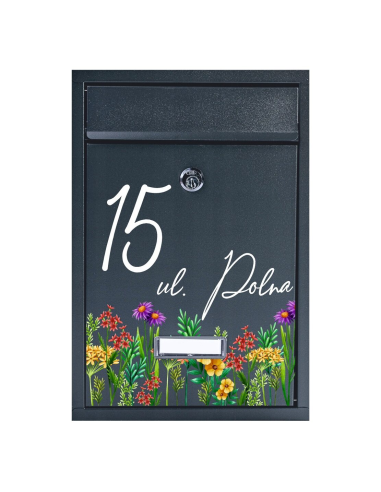 Metalowa Skrzynka na Listy Personalizowany z Nadrukiem