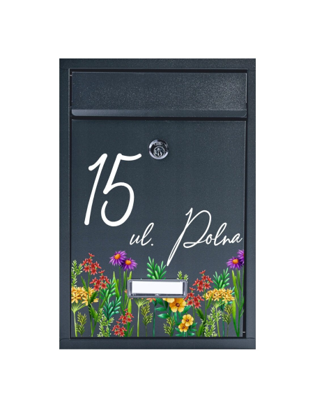 Metalowa Skrzynka na Listy Personalizowany z Nadrukiem