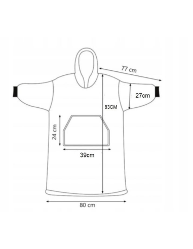 Kocobluza Bluza Koc Oversize Haftem Prezent Personalizowany