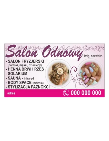 Baner Reklamowy Gotowe Wzory Banerów – Salon Odnowy