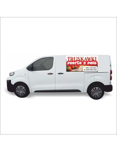 Naklejka na Samochód Reklama 0 5 m2 Truskawki dla Firm