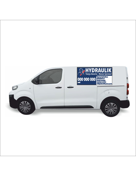 Naklejka na Samochód Reklama 0 5 m2 Hydraulik dla Firm