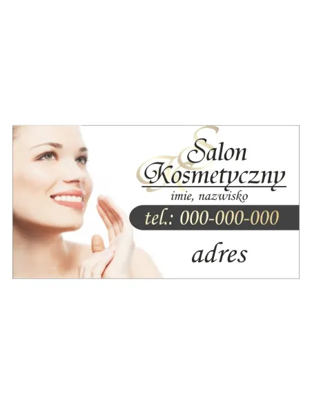 Baner – Salon Kosmetyczny Reklamowy Gotowe Wzory Banerów