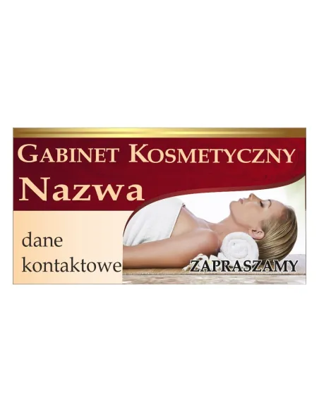 Baner – Gabinet Kosmetyczny Gotowy Projekt Reklamowy