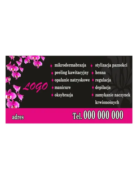 Baner – Gabinet Kosmetyczny Reklamowy Gotowe Wzory
