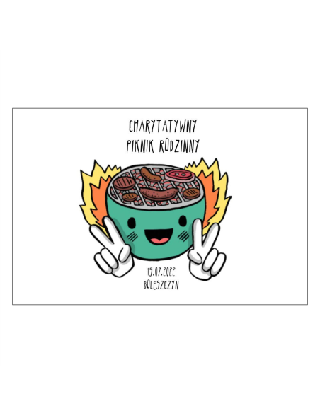 Magnesy na Lodówkę – Charytatywny Piknik Personalizowany