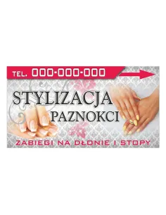 Baner Reklamowy Gotowe Wzory Banerów – Stylizacja Paznokci