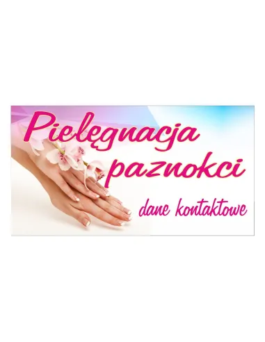 Baner – Pielęgnacja Paznokci Gotowy Projekt Reklamowy