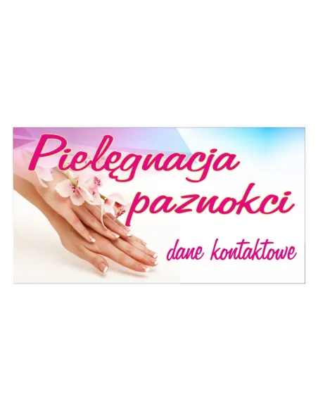 Baner – Pielęgnacja Paznokci Gotowy Projekt Reklamowy