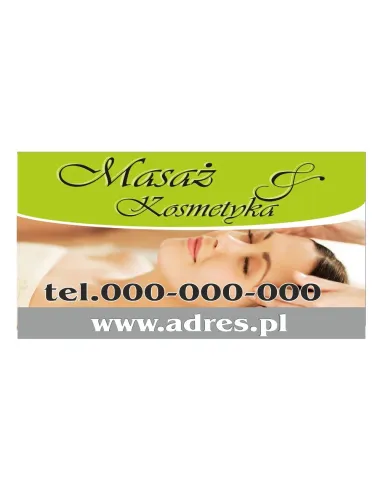 Baner Reklamowy Gotowe Wzory Banerów – Masaż Kosmetyka
