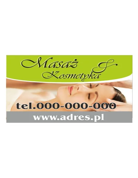 Baner Reklamowy Gotowe Wzory Banerów – Masaż Kosmetyka