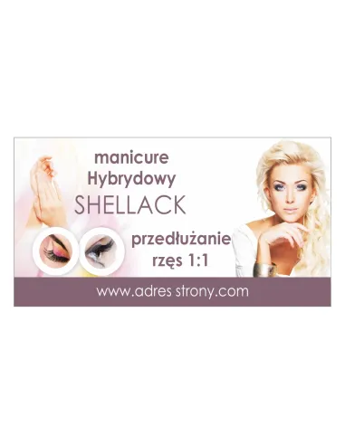 Baner Reklamowy Gotowe Wzory Banerów Manicure Hybrydowy