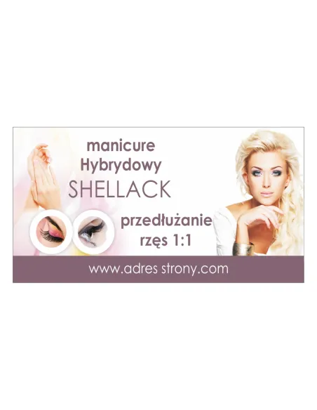 Baner Reklamowy Gotowe Wzory Banerów Manicure Hybrydowy