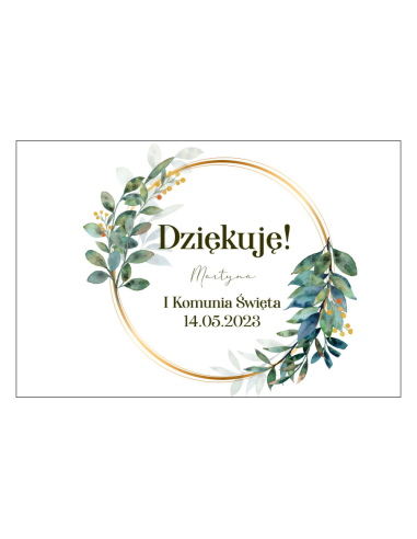 Magnesy na Lodówkę – Dziękuję! Martyna i Komunia Święta