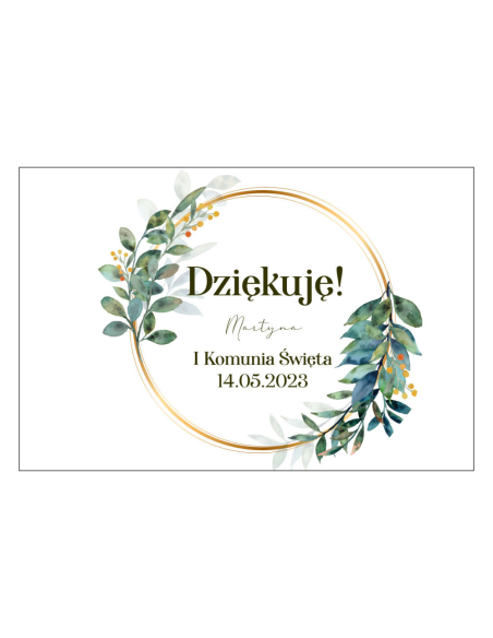 Magnesy na Lodówkę – Dziękuję! Martyna i Komunia Święta