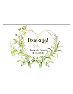 Magnesy na Lodówkę – Dziękuję Martyna Komunia Święta