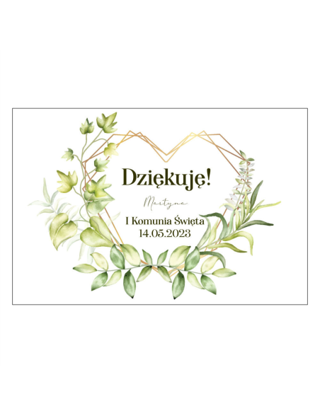 Magnesy na Lodówkę – Dziękuję Martyna Komunia Święta