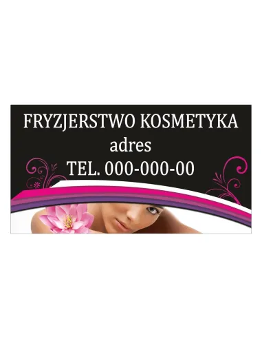 Baner – Fryzjerstwo Kosmetyka Gotowy Projekt Reklamowy