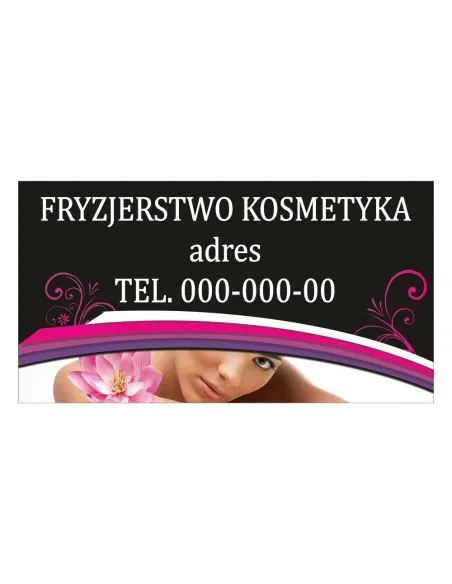Baner – Fryzjerstwo Kosmetyka Gotowy Projekt Reklamowy