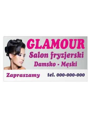 Baner – Salon Fryzjerski Damsko Męski Reklamowy Gotowe