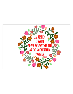 Magnesy na Lodówkę Jestem Wami Wszystkie Dni Skończenia