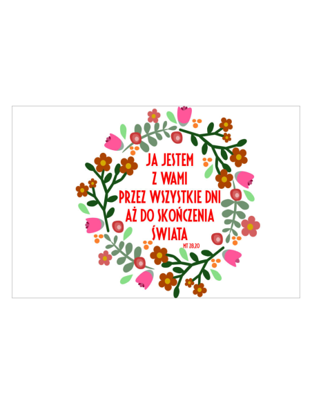 Magnesy na Lodówkę Jestem Wami Wszystkie Dni Skończenia