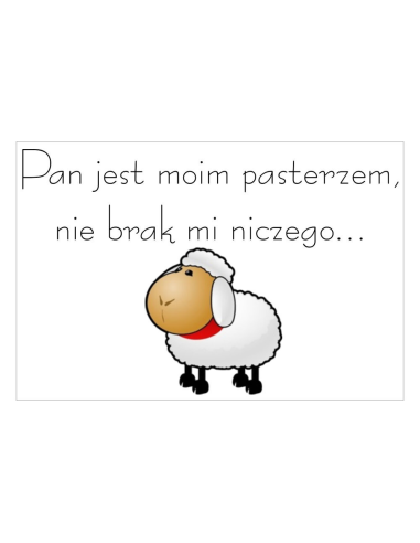Magnesy na Lodówkę – Pan Jest Moim Pasterzem, Nie Brak Mi