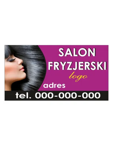 Baner – Salon Fryzjerski Gotowy Projekt Reklamowy dla Firmy