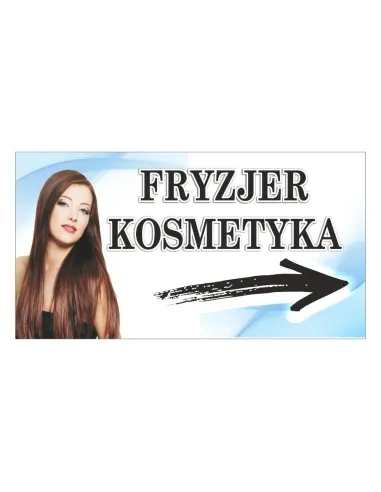 Baner Reklamowy Gotowe Wzory Banerów – Fryzjer Kosmetyka
