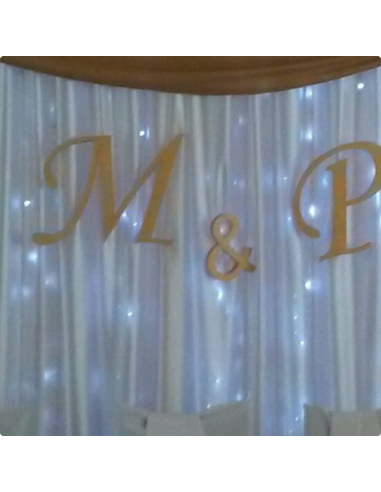 Imiona Inicjały Młodych Młodej Pary na Ślub ze Styroduru