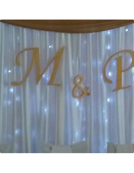 Imiona Inicjały Młodych Młodej Pary na Ślub ze Styroduru