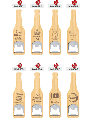 Otwieracz w kształcie butelki