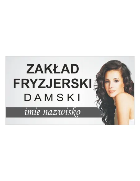 Baner – Zakład Fryzjerski Damski Reklamowy Gotowe Wzory
