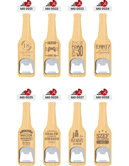 Otwieracz w kształcie butelki