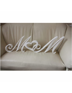 Imiona Inicjały Młodych Młodej 30 cm Pary Ślub Styroduru