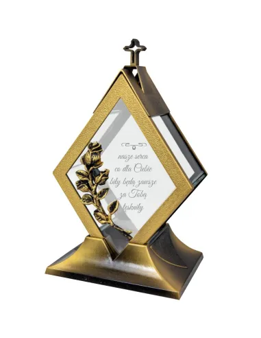 Znicz Personalizowany Diament Dedykacją Grawerem Napisem