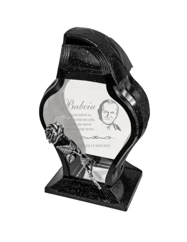 Znicz Faraon Róża z Dedykacją Grawerem Personalizowany