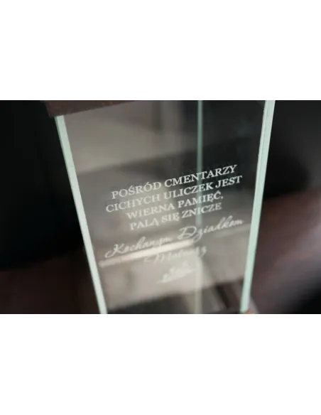 Znicz Faraon Róża z Dedykacją Grawerem Personalizowany