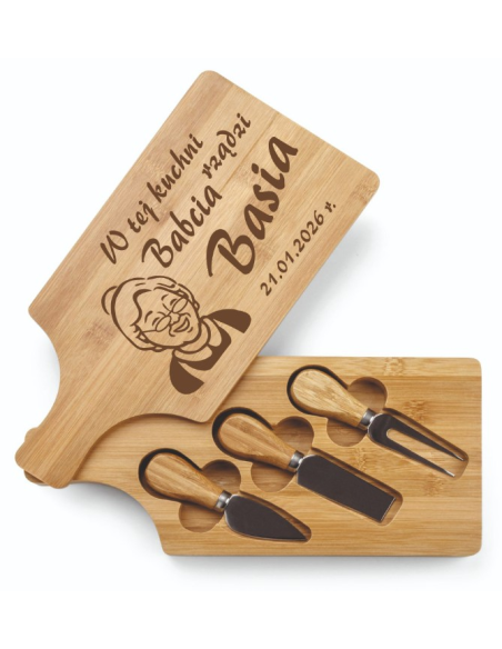 Deska do serów z nożami BRIE