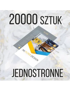 Ulotki A4 20000 sztuk z Nadrukiem Reklamowy + Projekt