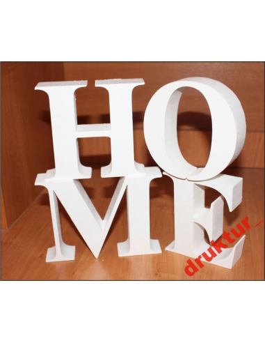 Home Love Napis 50cm 3d Stojący Dekoracyjny Szafkę Lub
