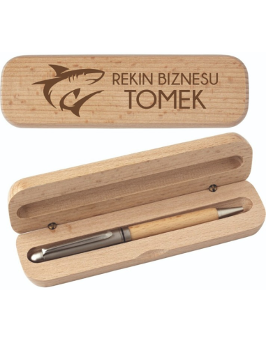 Personalizowane etui na długopis z TWOIM Logo Prezent dla NIEJ dla NIEGO