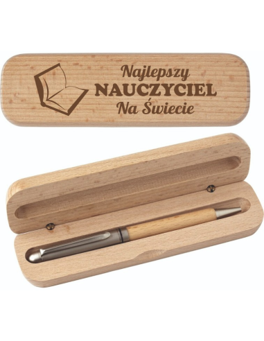 Długopis w PERSONALIZOWANYM Etui z logo i TWOIM Projektem Prezent