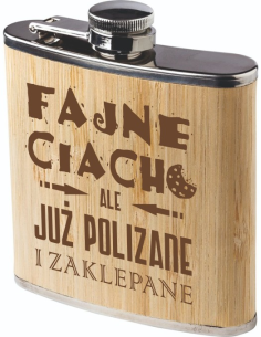 Piersiówka personalizowana – STYLOWY Upominek Dzień Taty Twój Grawer Logo