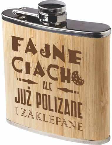 Piersiówka personalizowana – STYLOWY Upominek Dzień Taty Twój Grawer Logo