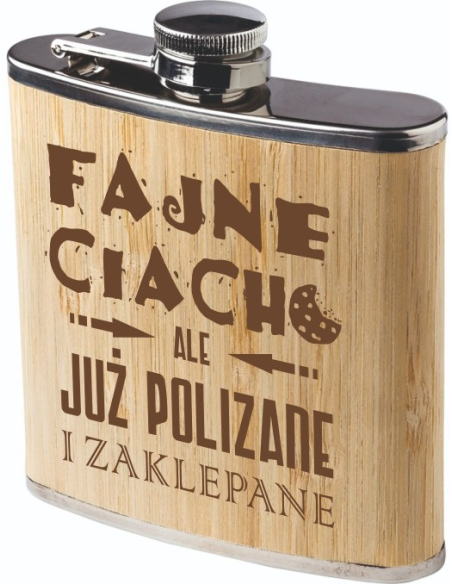 Piersiówka personalizowana – STYLOWY Upominek Dzień Taty Twój Grawer Logo
